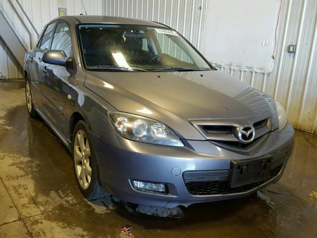 JM1BK343381814769 - 2008 MAZDA 3 HATCHBAC GRAY photo 1