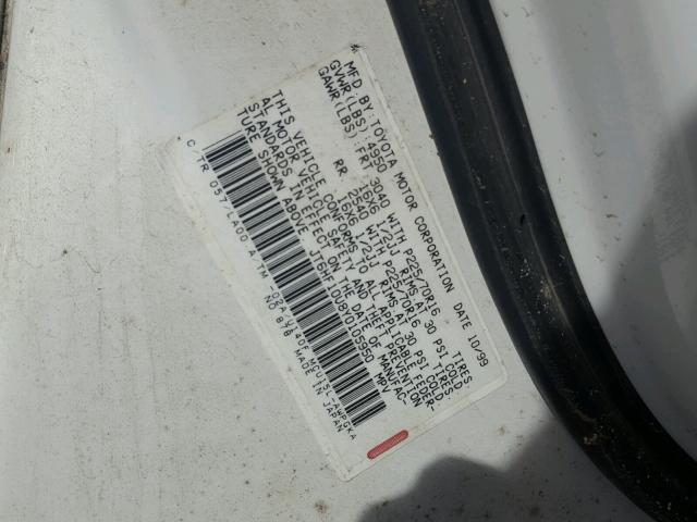 JT6HF10U8Y0105950 - 2000 LEXUS RX 300 CREAM photo 10