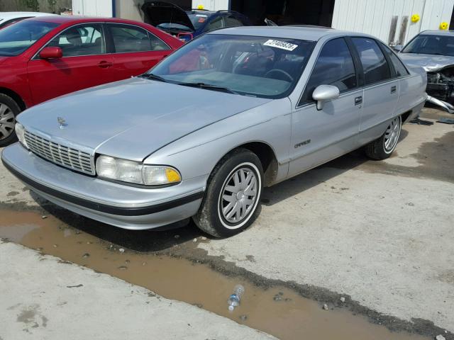 1G1BL53E7MW114805 - 1991 CHEVROLET CAPRICE SILVER photo 2