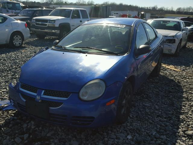 1B3ES56C35D279069 - 2005 DODGE NEON SXT BLUE photo 2