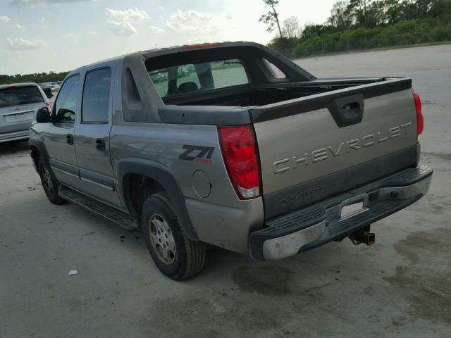 3GNEK13T23G227399 - 2003 CHEVROLET AVALANCHE GRAY photo 3