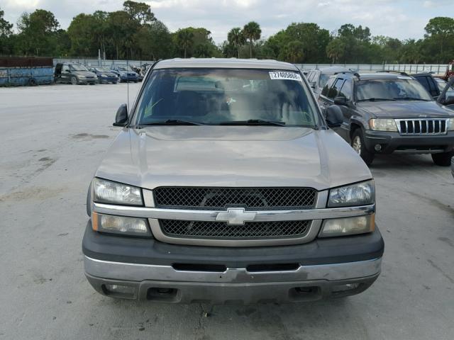 3GNEK13T23G227399 - 2003 CHEVROLET AVALANCHE GRAY photo 9