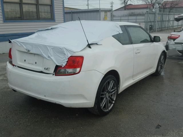 JTKJF5C74D3063818 - 2013 TOYOTA SCION TC WHITE photo 4