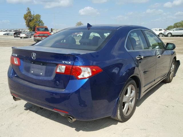 JH4CU26659C035006 - 2009 ACURA TSX BLUE photo 4