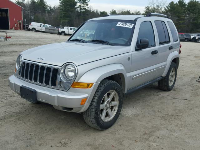 1J4GL58K56W250973 - 2006 JEEP LIBERTY LI SILVER photo 2