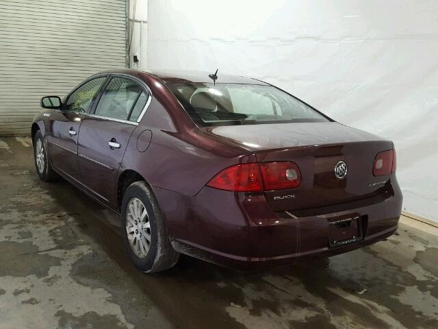 1G4HP57286U230949 - 2006 BUICK LUCERNE CX MAROON photo 3