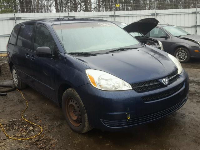 5TDZA23C14S006060 - 2004 TOYOTA SIENNA CE BLUE photo 1