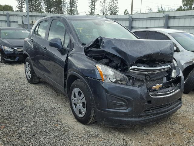 3GNCJKSBXGL235126 - 2016 CHEVROLET TRAX LS GRAY photo 1