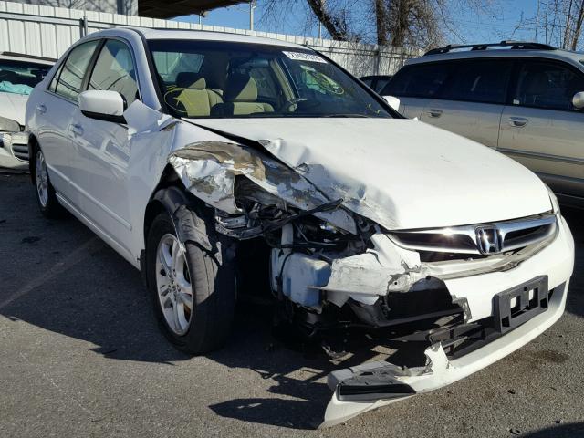 1HGCM567X7A004047 - 2007 HONDA ACCORD EX WHITE photo 1