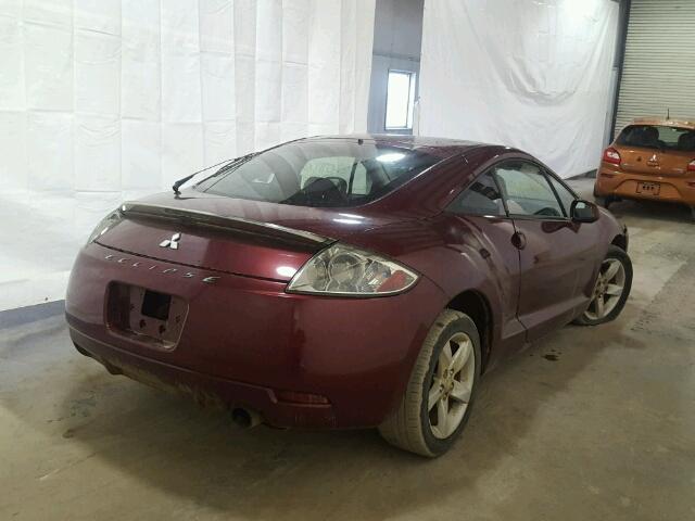 4A3AK24F36E007848 - 2006 MITSUBISHI ECLIPSE GS RED photo 4