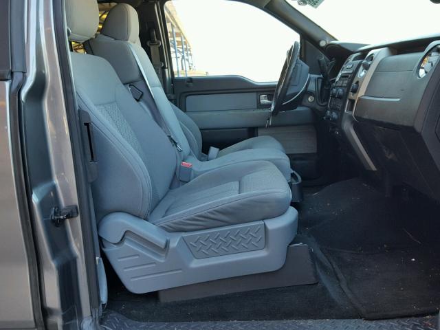 1FTFX1EF6CFA59984 - 2012 FORD F150 SUPER GRAY photo 5