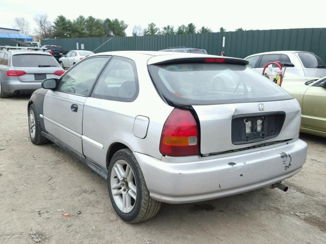 2HGEJ6420VH105658 - 1997 HONDA CIVIC CX SILVER photo 3