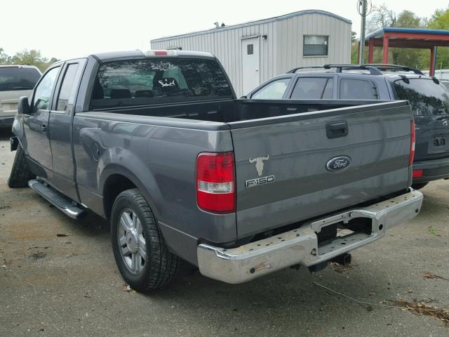 1FTPX12V98FA70713 - 2008 FORD F150 GRAY photo 3