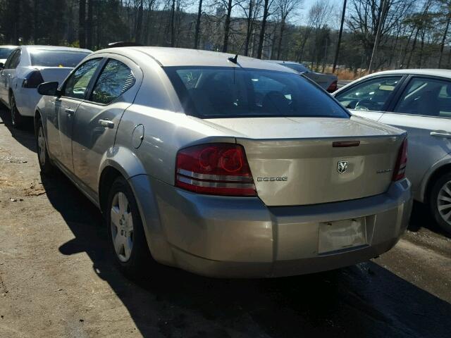 1B3LC46B39N509540 - 2009 DODGE AVENGER SE GOLD photo 3