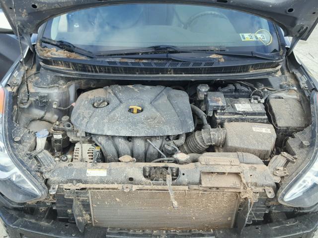 KMHDH4AE5BU100923 - 2011 HYUNDAI ELANTRA GL GRAY photo 7