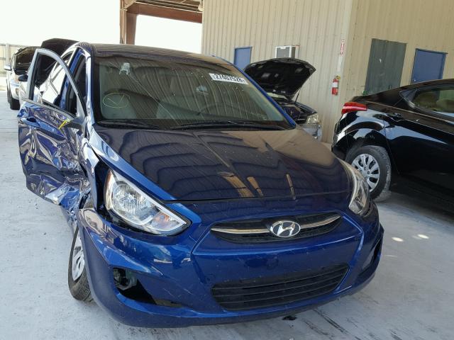 KMHCT4AE1FU932582 - 2015 HYUNDAI ACCENT GLS BLUE photo 1