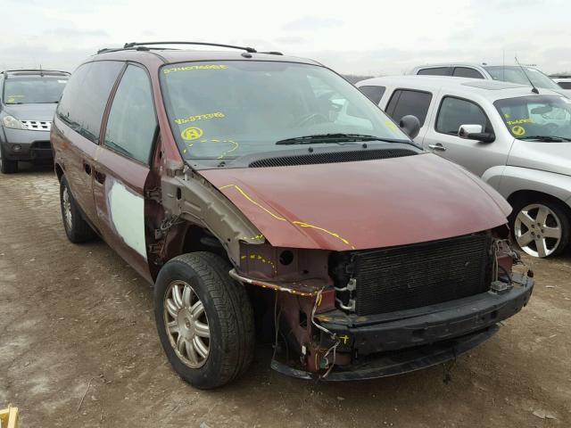 2A4GP54L27R273348 - 2007 CHRYSLER TOWN & COU MAROON photo 1