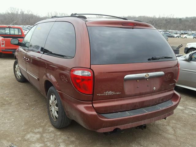 2A4GP54L27R273348 - 2007 CHRYSLER TOWN & COU MAROON photo 3