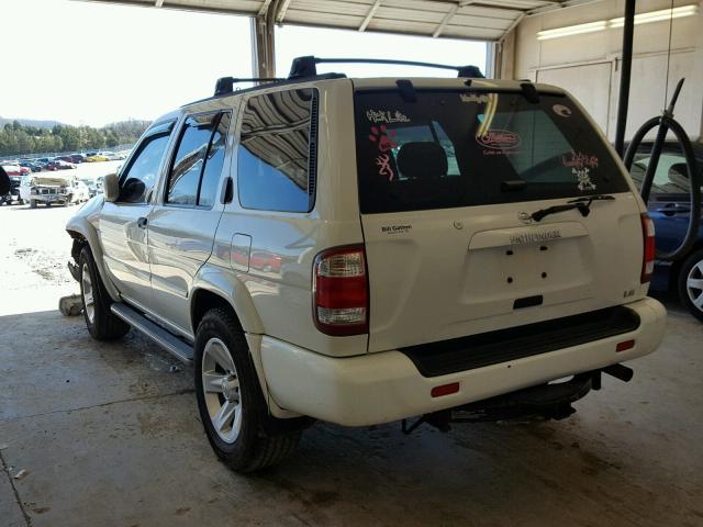 JN8DR09Y03W827499 - 2003 NISSAN PATHFINDER WHITE photo 3