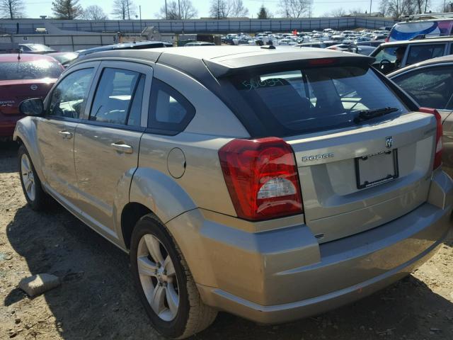 1B3CB4HA1AD532123 - 2010 DODGE CALIBER SX TAN photo 3