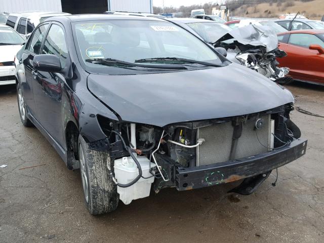 2T1BU4EE0BC604603 - 2011 TOYOTA COROLLA BA BLACK photo 1