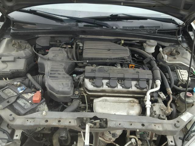 2HGES26765H594730 - 2005 HONDA CIVIC EX GRAY photo 7