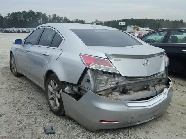 19UUA8F52EA003498 - 2014 ACURA TL TECH SILVER photo 3