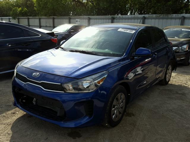 3KPA25AB3JE058009 - 2018 KIA RIO LX BLUE photo 2