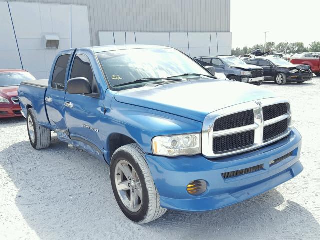 3D7HA18N72G151220 - 2002 DODGE RAM 1500 BLUE photo 1