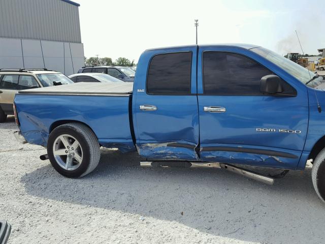 3D7HA18N72G151220 - 2002 DODGE RAM 1500 BLUE photo 9