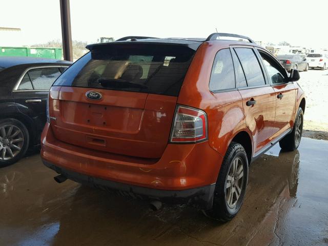 2FMDK36C98BA77826 - 2008 FORD EDGE SE ORANGE photo 4