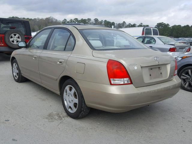 KMHDN45D83U523667 - 2003 HYUNDAI ELANTRA GL TAN photo 3