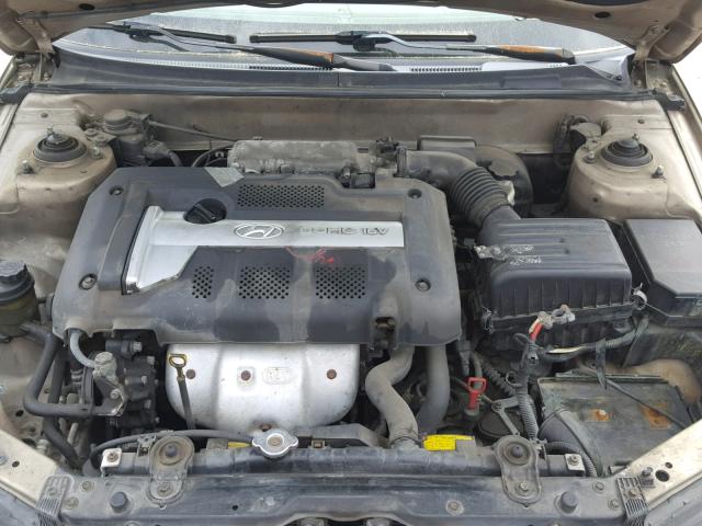 KMHDN45D83U523667 - 2003 HYUNDAI ELANTRA GL TAN photo 7