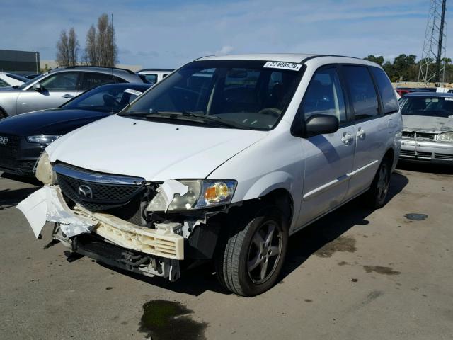 JM3LW28A130343562 - 2003 MAZDA MPV WAGON WHITE photo 2