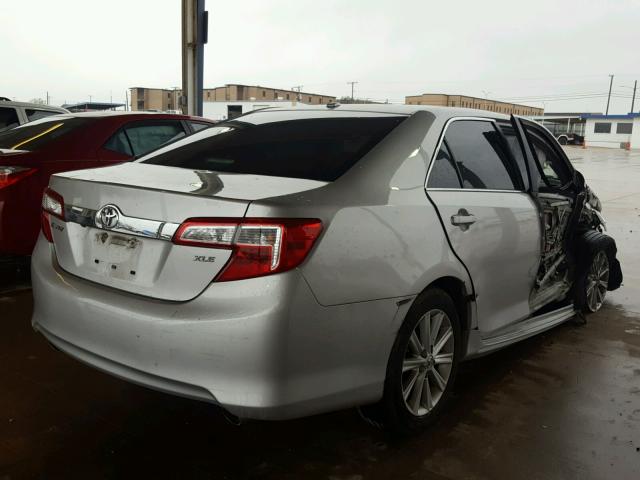 4T1BK1FK6CU016746 - 2012 TOYOTA CAMRY SE SILVER photo 4