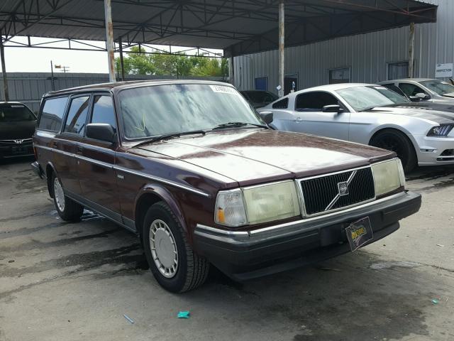 YV1AW8806P1953297 - 1993 VOLVO 240 MAROON photo 1