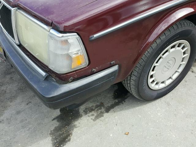 YV1AW8806P1953297 - 1993 VOLVO 240 MAROON photo 9