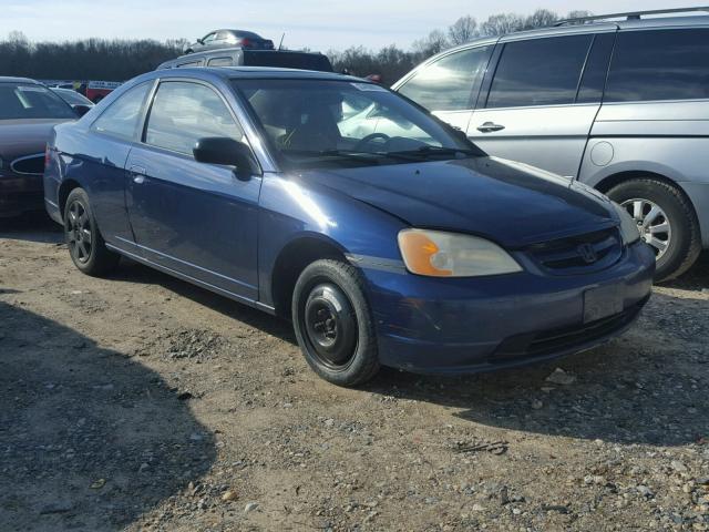 1HGEM22942L038643 - 2002 HONDA CIVIC EX BLUE photo 1