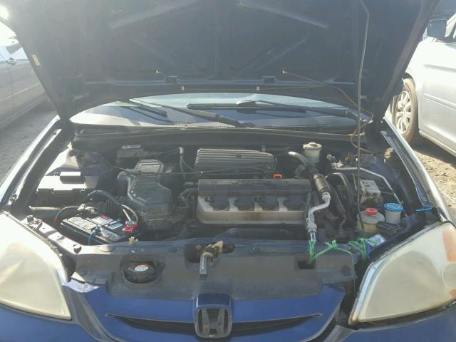 1HGEM22942L038643 - 2002 HONDA CIVIC EX ლურჯი ფოტო 7