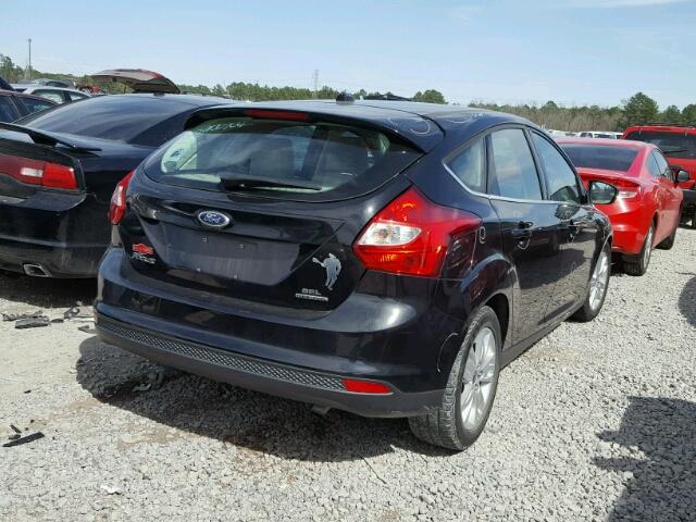 1FAHP3M27CL430323 - 2012 FORD FOCUS SEL BLACK photo 4