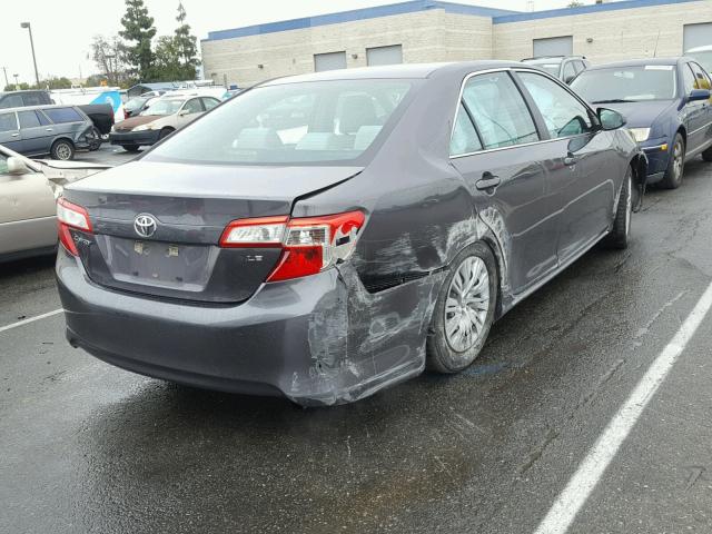 4T4BF1FK5DR306553 - 2013 TOYOTA CAMRY L CHARCOAL photo 4