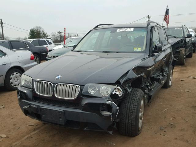 WBXPC93447WF26072 - 2007 BMW X3 3.0SI BLACK photo 2