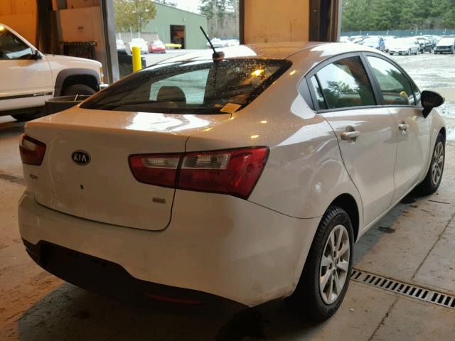 KNADM4A31C6044822 - 2012 KIA RIO LX Սպիտակ լուսանկար 4