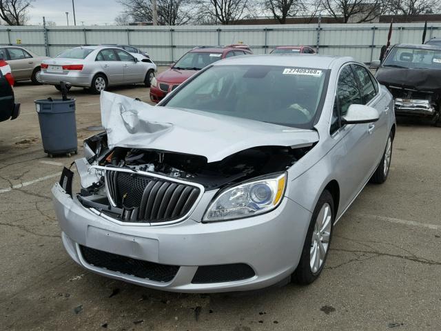 1G4PP5SK8G4108273 - 2016 BUICK VERANO SILVER photo 2