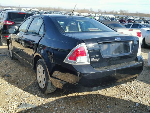 3FAHP06Z18R114529 - 2008 FORD FUSION S BLACK photo 3