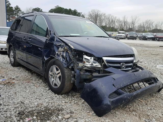 5FNRL38756B122641 - 2006 HONDA ODYSSEY EX BLUE photo 1