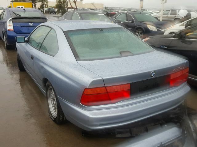 WBAEG2315MCB72465 - 1991 BMW 850 I AUTO BLUE photo 3