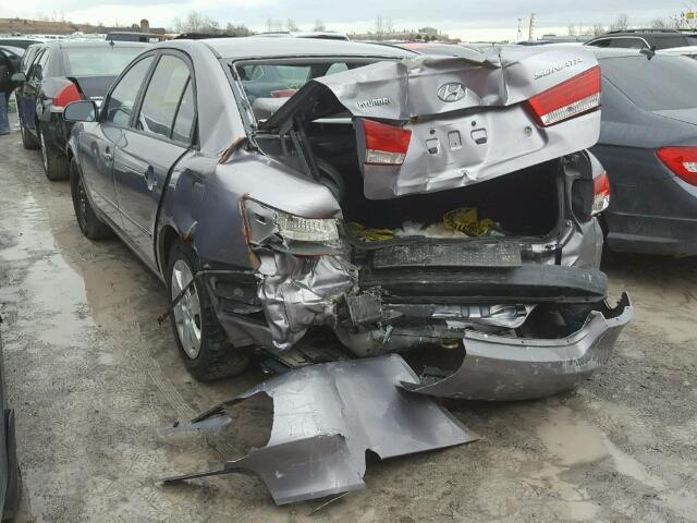 KMHET46C36A135557 - 2006 HYUNDAI SONATA GL SILVER photo 3