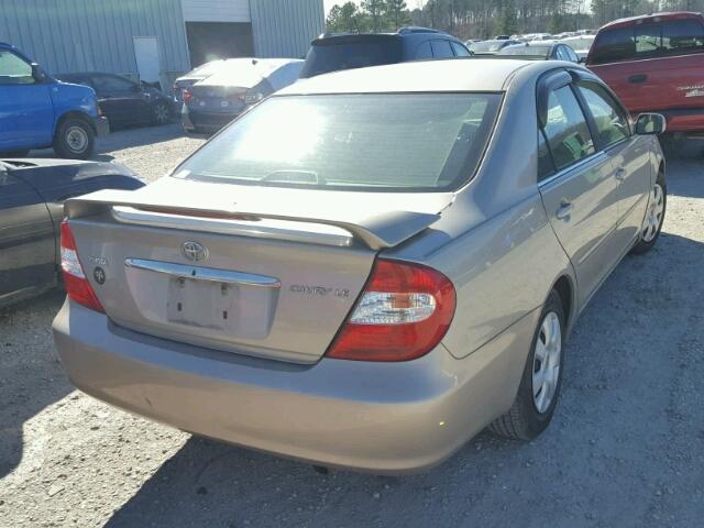 4T1BE30K03U752402 - 2003 TOYOTA CAMRY LE TAN photo 4