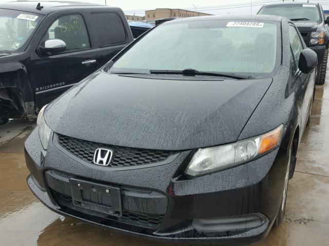 2HGFG3B59CH513765 - 2012 HONDA CIVIC LX BLACK photo 2